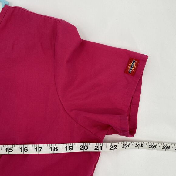 Dickies Womens Classic Fit Short Sleeve Empire Waist Mock Wrap Scrub Top Medium - Picture 8 of 9